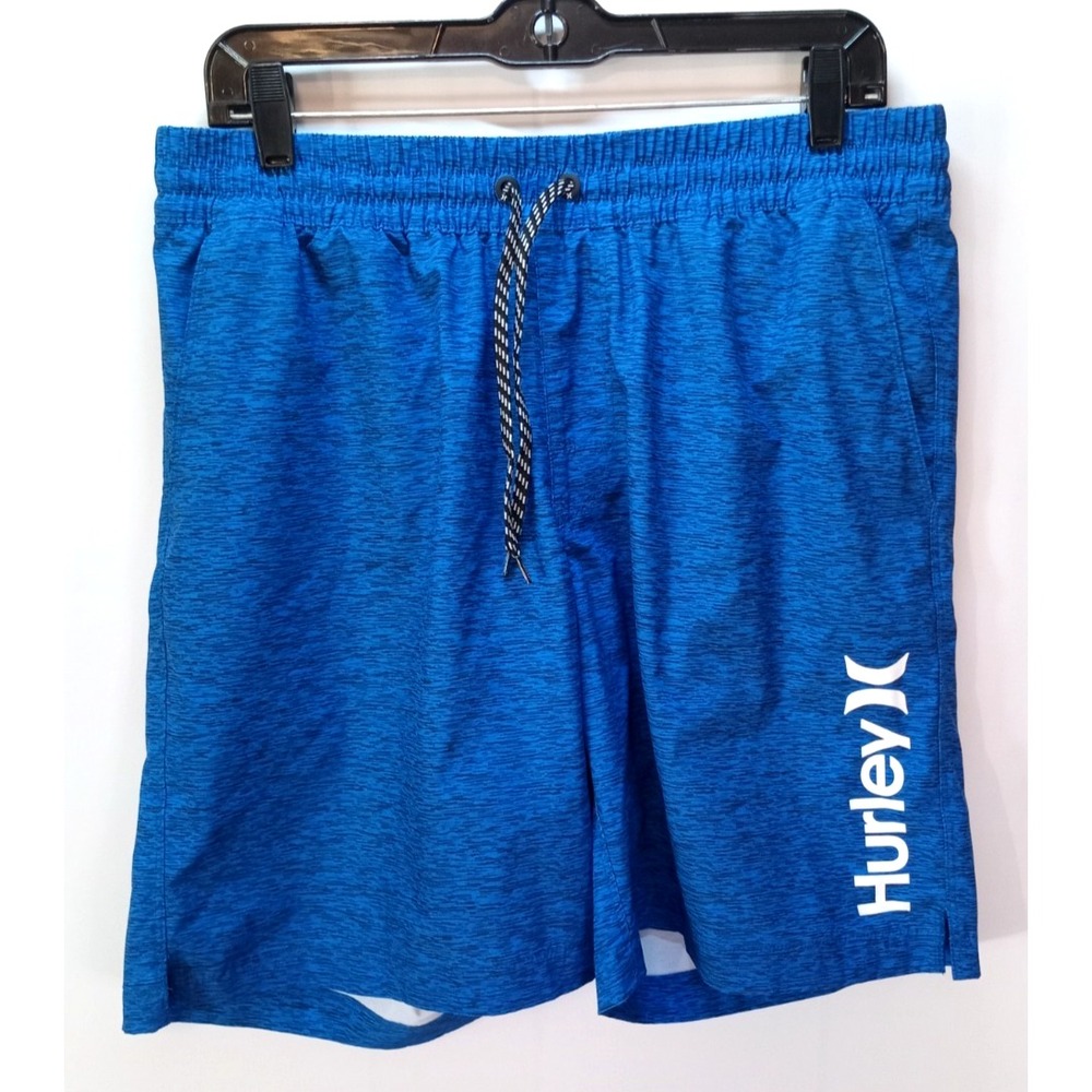 Hurley Men's Volley Swim Shorts, Large, Blue